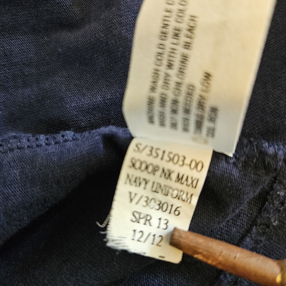 Gap Scoop Neck Maxi Tshirt Dress Navy Size Small Casual Lounge - Picture 6 of 9